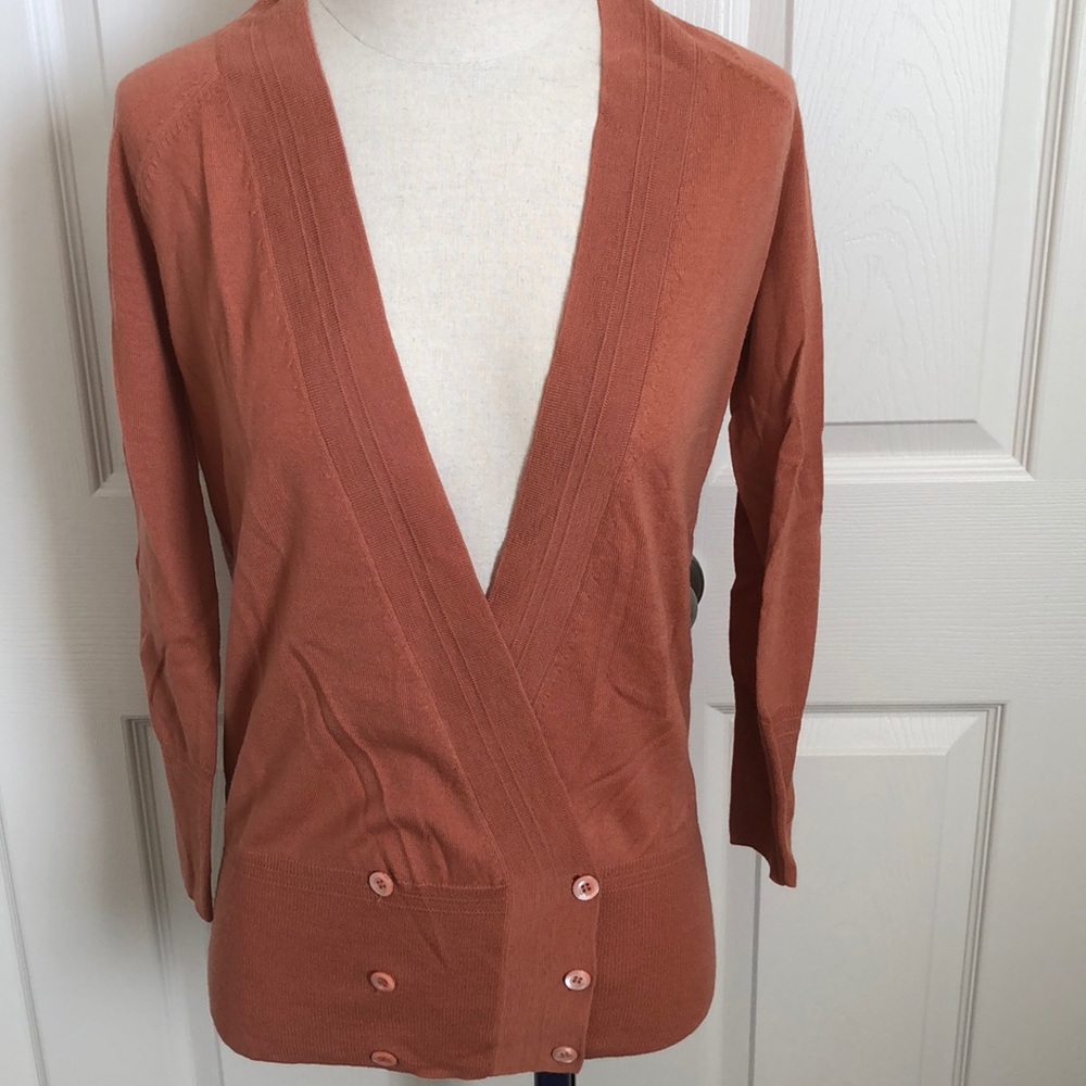 J.crew v-neck 3/4 length sleeve cardigan